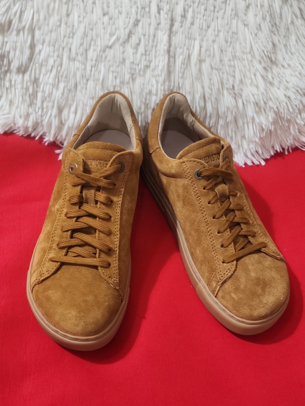 Birkenstock  Bend Low Women's Suede Lace-Up Sneakers - Cognac
